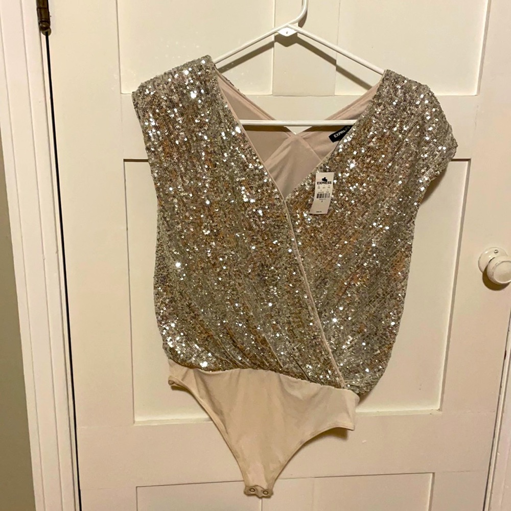 Express sequin body suit